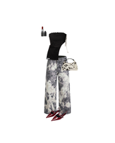 Tie dye Jean + Rio top Negro