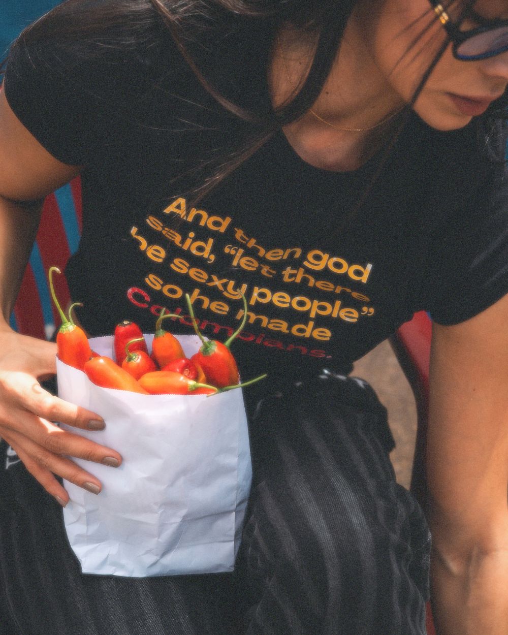 god said baby tee + 1 charm