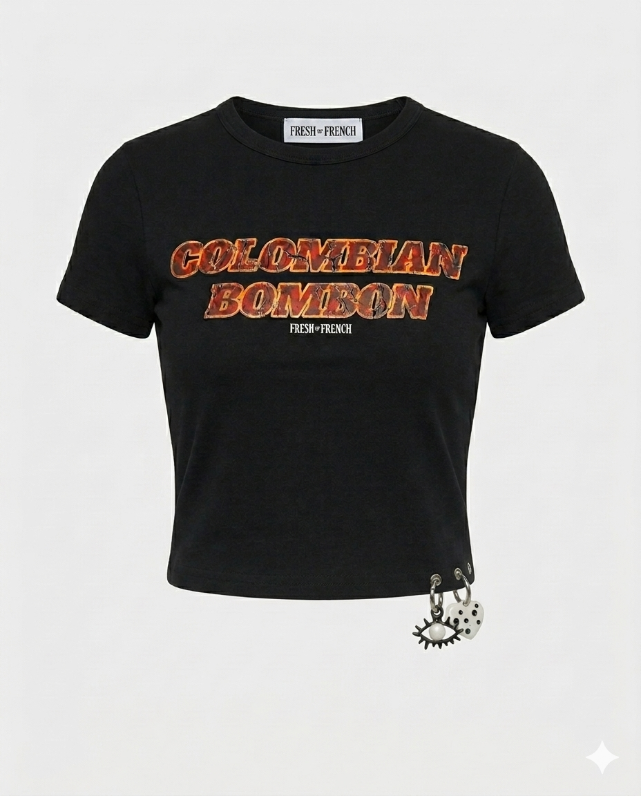 Bombon baby tee + 1 charm